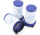 Pack de 3 filtros de repuesto para aspiradora inalámbrica rowenta air force 360 / x-pert essential 260 rh9037 rh9038 rh9039 rh9051 rh9057 rh9079 rh908