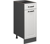 Vicco mueble bajo de cocina r-line, blanco casa de campo, 30 cm sin encimera