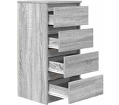 Aparador | aparador de comedor | armario de cocina sonoma gris 37,5x35x76 cm madera de ingeniería cfw22696