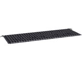 Cojín exterior | cojín de banco de jardín tela oxford a cuadros negro 150x50x3cm cfw90714
