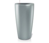 Maceta rondo premium 40 - juego completo, plata metalizada ø 40 cm