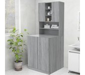 Mueble para lavadora sonoma gris 70,5x25,5x90 cm