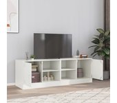 Mueble tv 2 piezas blanco 67x39x44 cm acero