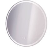 Espejo luminoso lou - cantos efecto esmerilado - ø80 cm