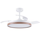Ventilador de techo led aspas plegables panam cerezo 72w 7920lm cct con mando a distancia