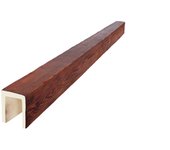 Viga imitación madera 15cm de ancho x 18cm de alto x 3m de largo color nogal decorativa de poliuretano vu0005-n