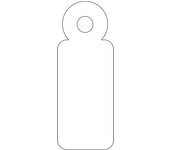 Etiquetas colgantes blancas 11 x 29mm 1.000 u. apli