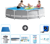 Paquete de piscina - intex - alrededor - 305x305x76 cm + accesorios a2065
