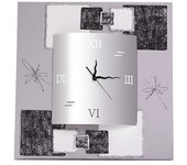 Reloj artesanal line cuadrado plata acrílico 70 x 70 x 3,5 cm