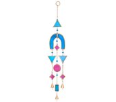 Móvil decorativo bohemio de metal y cristal para colgar en el hogar, ideal para decoración de interiores y estilo boho