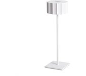 Ledkia lámpara de mesa led portátil para exterior con batería usb recargable cesc blanco