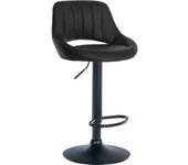 Taburete de bar milet en polipiel negro|negro