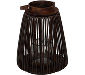 Atmosphera - farol hopia fibra vegetal marrón h31cm