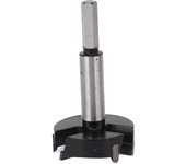 Broca forstner para madera, perforación de bisagras, 3 ranuras, 50 mm.