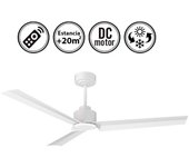Ventilador de techo con luz silencioso dc con mando anne blanco 127 cm invierno-verano