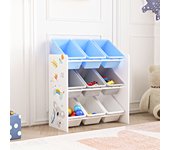 Estantería para niños muxía 3 niveles motivo de koala aglomerado/plástico 60 x 62 x 27 cm multicolor [en.casa]