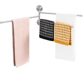 Auralum max toallero con 3 barras giratorias 180°, acero inoxidable 304 toallero de pared toallero para baño cocina-cepillado(40cm)