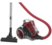 Aspirador trineo ciclónico sin bolsa, tubo telescópico, filtro hepa, enrollamiento cable, clase a, bomann, rojo, 700, bs 9027