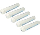 Vhbw 5x filtro de agua, cartucho de filtro compatible con lg electronics gw-l227ytqa, gw-l227ytqv, gw-l227yuqv, gw-l227yvqa frigoríficos side-by-side
