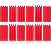 Com-fort house- vela de mesa roja - pack velas de 48 unidades - velas decorativas sin perfume - velas para tu hogar