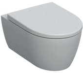 Inodoro suspendido icon rimfree con grifería oculta, aerodinámico, con tapa de cierre suave (501.664.00.1)
