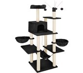 Rascador para gatos 165 cm negro 3708101