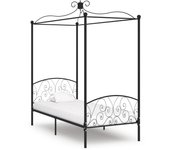 Maison exclusive - estructura de cama con dosel sin colchón metal negro 90x200 cm