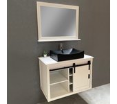 Juego de mueble de baño - authentica - conjunto de muebles - blanco - 93x51x62cm