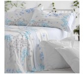 Burrito blanco juego de sabana claro de luna diseño 525 de 135 cm azul