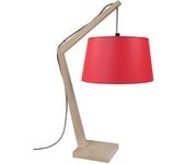 Lámpara de noche tosel kran tambour metal arqueado natural d30 x h50 cm
