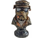 Origen home decor perro bulldog animales figura de perro marrón 37x21x21cm