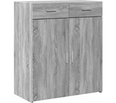 Aparador | aparador de comedor | armario de cocina madera de ingeniería gris sonoma 80x42,5x93 cm cfw75386