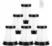 6 filtros de repuesto y 1 cepillo de limpieza para aspiradora inalámbrica moosoo k12, k12 pro y k13