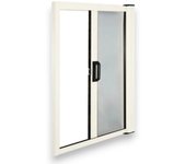 Mosquitera enrollable horizontal 150x250h cm con perfiles de aluminio para puertas y ventanas - color blanco