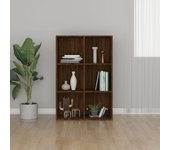 Estantería/aparador | aparador de comedor | armario de cocina contrachapada marrón roble 66x30x98 cm cfw35923