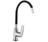 Pluvia bari grifo monomando fregadero caño flex negro mt9011-14b