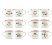 H&h 6 tazas de té mountain sin plato cc 220.