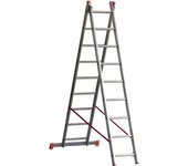Scala trasformabile a sfilo in alluminio marchetti 2 elementi 7+7 piolo 28 mm