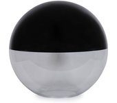 Farola jardín recambio difusor bola lampara exterior anticontaminación lumínica 45cm negro-translucido globo difusor para jardín