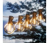 Guirnalda de luces led para exterior (60 m, 100 bombillas), resistente al agua, para jardín y fiestas.