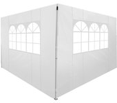 2 paredes parte laterales de carpa plegable outsunny blanco 300x200cm