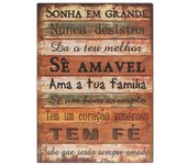 Origen home decor adornos pared portugues placas metal | placa de metal marrón rectangular - 33x24x1cm