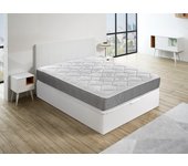 Pack colchón viscoelástico + canapé abatible 135x190 gran capacidad blanco, envio y montaje incluido, ceramic - royal sleep