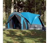 Tienda de campaña familiar tipi 8 personas impermeable azul v7721 unico / azul