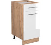 Vicco mueble bajo de cocina fame-line, blanco alto brillo, 40 cm sin encimera
