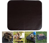 Estera protectora para suelo de 35x34cm, estera para chimenea, estera protectora antiincendios para parrilla, estera protectora para fogones, protec