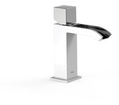 Tres 00611002bl cuadro grifo monomando para lavabo color blanco-cromo