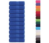 Toallas de jabón 10 uds azul 30x30 cm 360 g/m² 100% algodón cfw818044