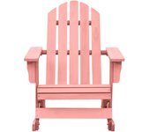 Mecedora de jardín adirondack madera maciza de abeto rosa