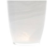 H&h set 6 bicchiere alabastro in vetro bianco cl 23